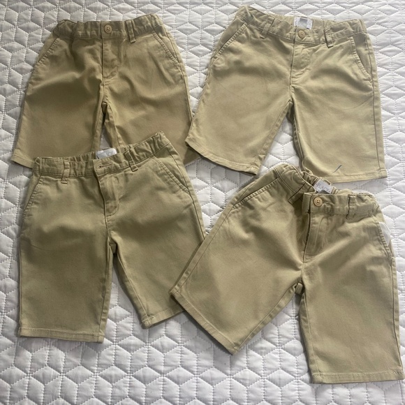 LOT OF 4 Girls School Uniform Shorts size 6X/ 7 SMALL/ MEDIUM - Picture 1 of 6